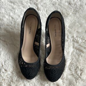 Black Lace Women's Shoes